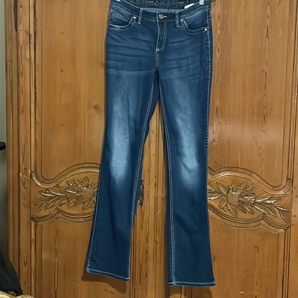 Wrangler Q-Baby Medium/Dark Wash bootcut - Picture 1 of 5